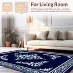Intricate Floral Mandala Design Rug