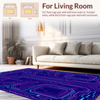 Digital Circuit Board Pattern Rug