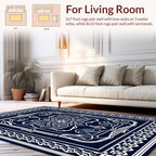 Intricate Geometric Paisley Frame Design Rug