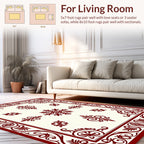 Classic Floral Scroll Work Design Rug