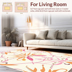 Floral Inspired Geometric Pattern Rug