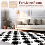 Geometric Hexagon 3D Pattern Rug