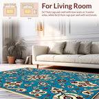 Intricate Floral Medallion Pattern Rug