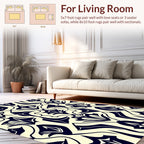 Classic Floral Art Nouveau Pattern Rug