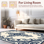 Classic Ornate Scrollwork Pattern Rug