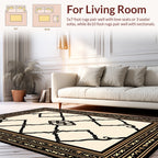 Art Deco Geometric Scroll Work Rug