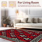 Regal Fleur de Lis Motif Rug