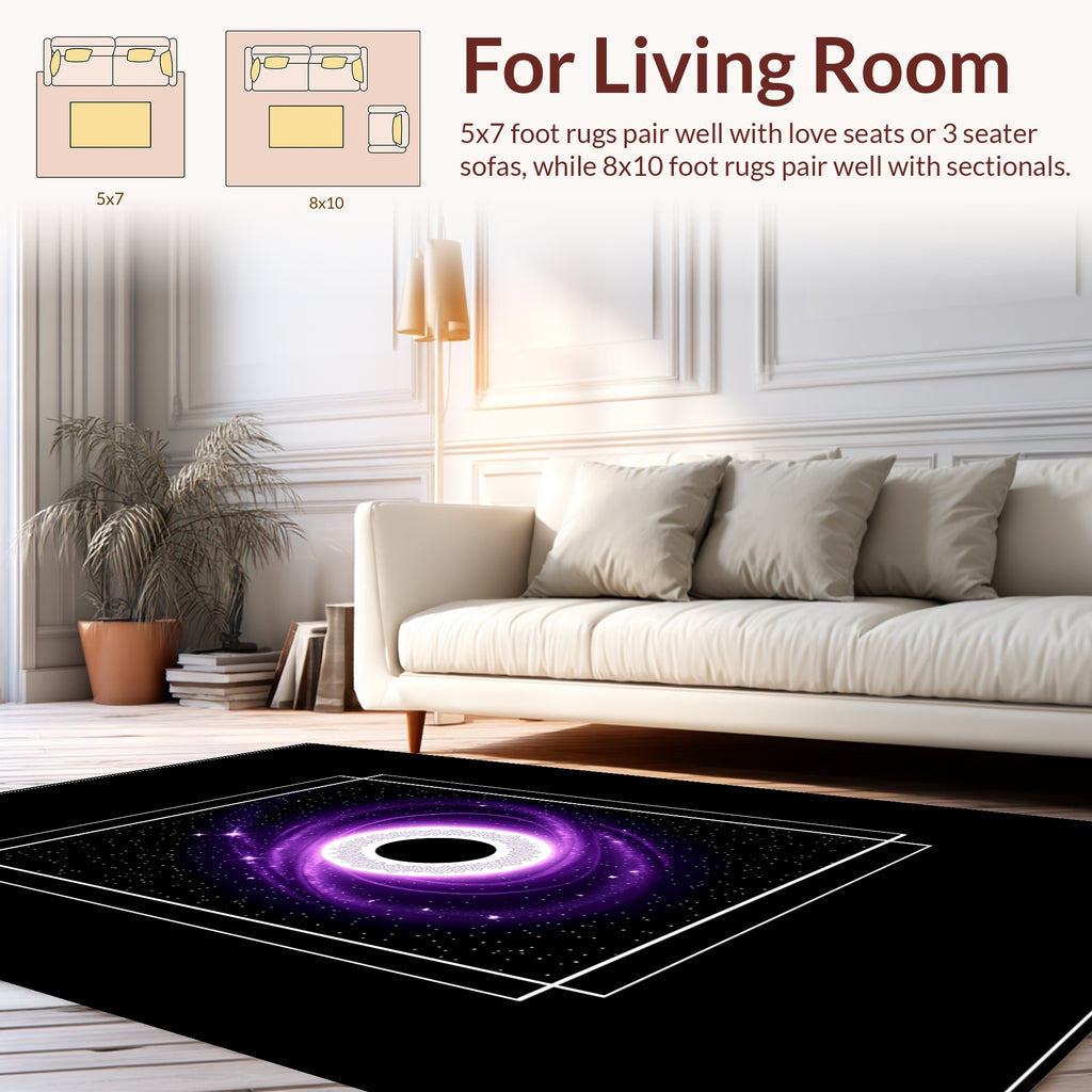 Galactic Cosmic Ring Pattern Rug