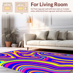 Vibrant Swirl Pattern Rug