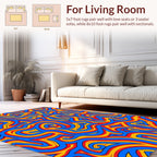 Vibrant Abstract Line Art Rug