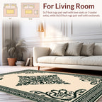 Ornate Scrollwork Classic Design Rug