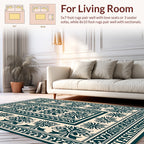 Ornate Floral Medallion Patterned Rug