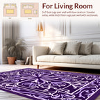 Ornate Floral Symmetry Design Rug