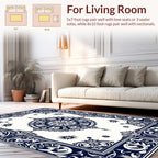 Intricate Ornamental Medallion Border Rug
