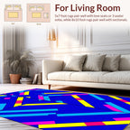 Bold Geometric Lines Abstract Pattern Rug