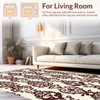 Damask Style Ornate Pattern Rug