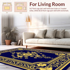 Ornate Floral Border Design Rug