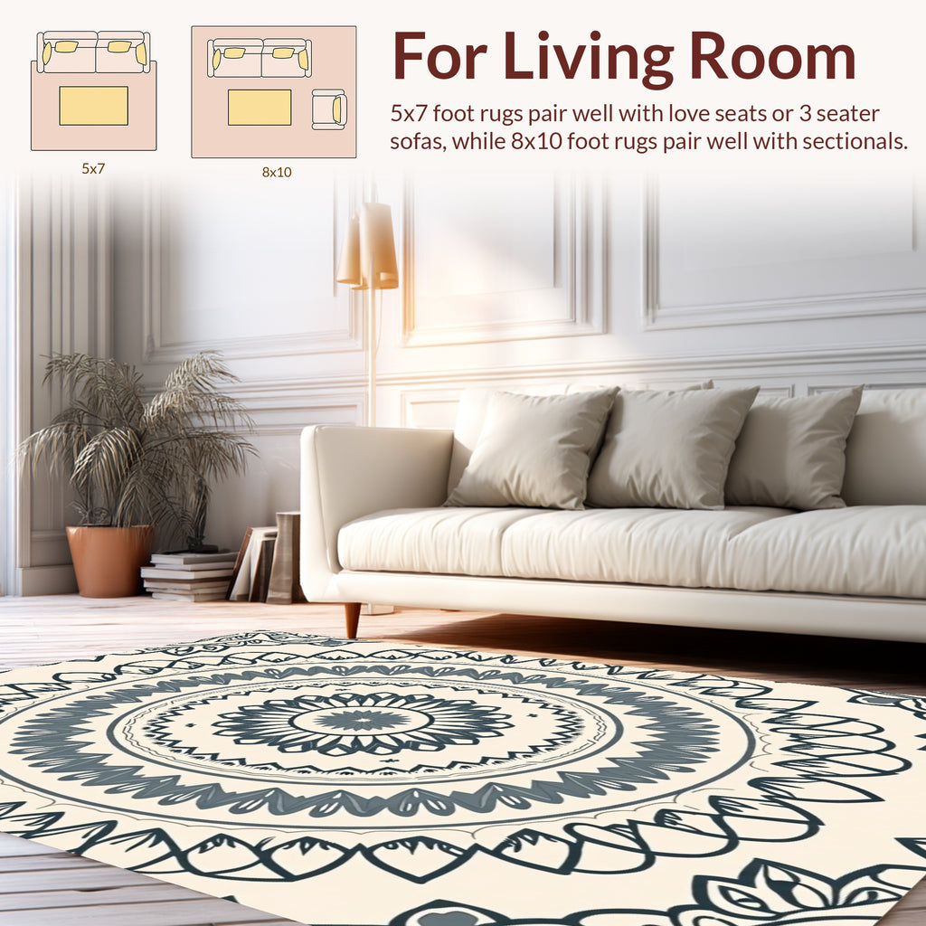 Intricate Mandala Pattern Rug