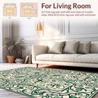 Ornate Floral Medallion Pattern Rug