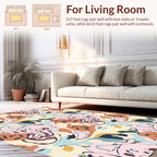 Abstract Organic Shapes Pattern Rug