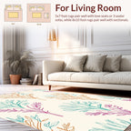 Branching Flora Outline Pattern Rug