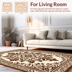 Vintage Floral Medallion Pattern Rug