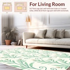 Botanical Swirl Vines Pattern Rug