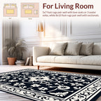 Classic Floral Vine Patterned Rug
