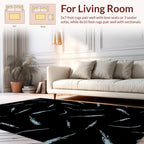 Abstract Brush Stroke Pattern Rug