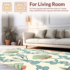 Ornate Floral Patterned Tones Rug