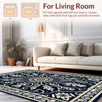 Intricate Floral Sunburst Pattern Rug