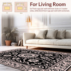 Classic Floral Vine Mandala Pattern Rug