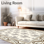 Classic Floral Symmetry Design Rug