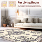 Vintage Floral Scrollwork Design Rug