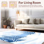 Crisp Winter Forest Scenic Rug