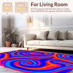 Vibrant Swirl Pattern Rug