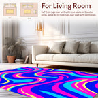 Vivid Swirl Pattern Rug