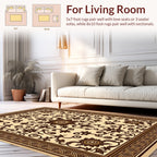 Classic Floral Scroll Pattern Rug