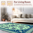 Vintage Floral Pendant Pattern Rug