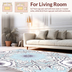 Intricate Floral Mandala Pattern Design Rug