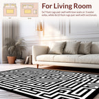 Classic Maze Pattern Rug