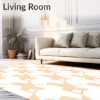 Houndstooth Pattern Geometric Rug