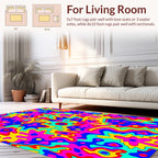 Bold Abstract Blob Pattern Rug