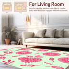 Whimsical Boho Floral Wheel Pattern Rug