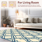 Classic Diamond Lattice Pattern Rug