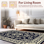 Classic Floral Ornament Patterned Rug