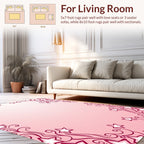 Whimsical Stars Delightful Swirl Pattern Rug