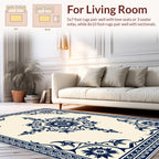 Classic Floral Mandala Border Rug
