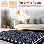 Abstract Geometric Linear Pattern Rug