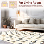 Abstract Iconography Geometric Pattern Rug